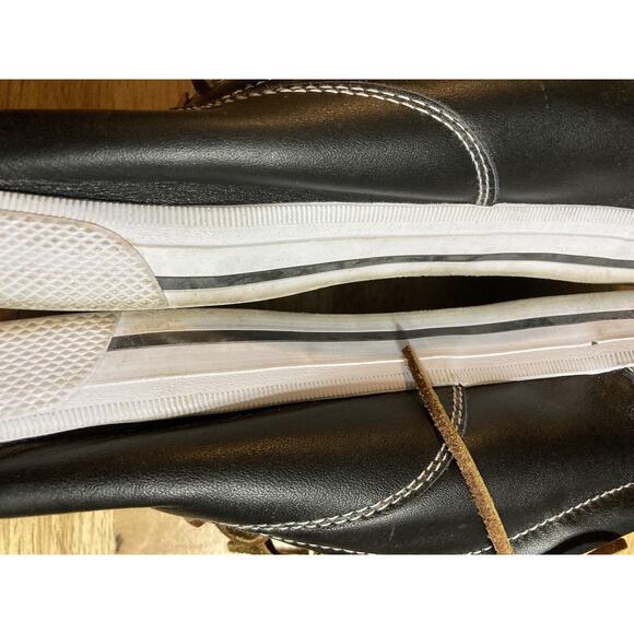 Polo Ralph Lauren Men's Black Vaughn Canvas/Leather Upper Deck Shoes size 16D - Picture 8 of 11
